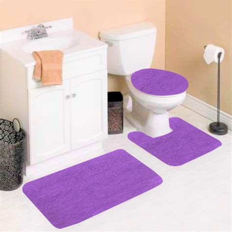 light purple bath mat